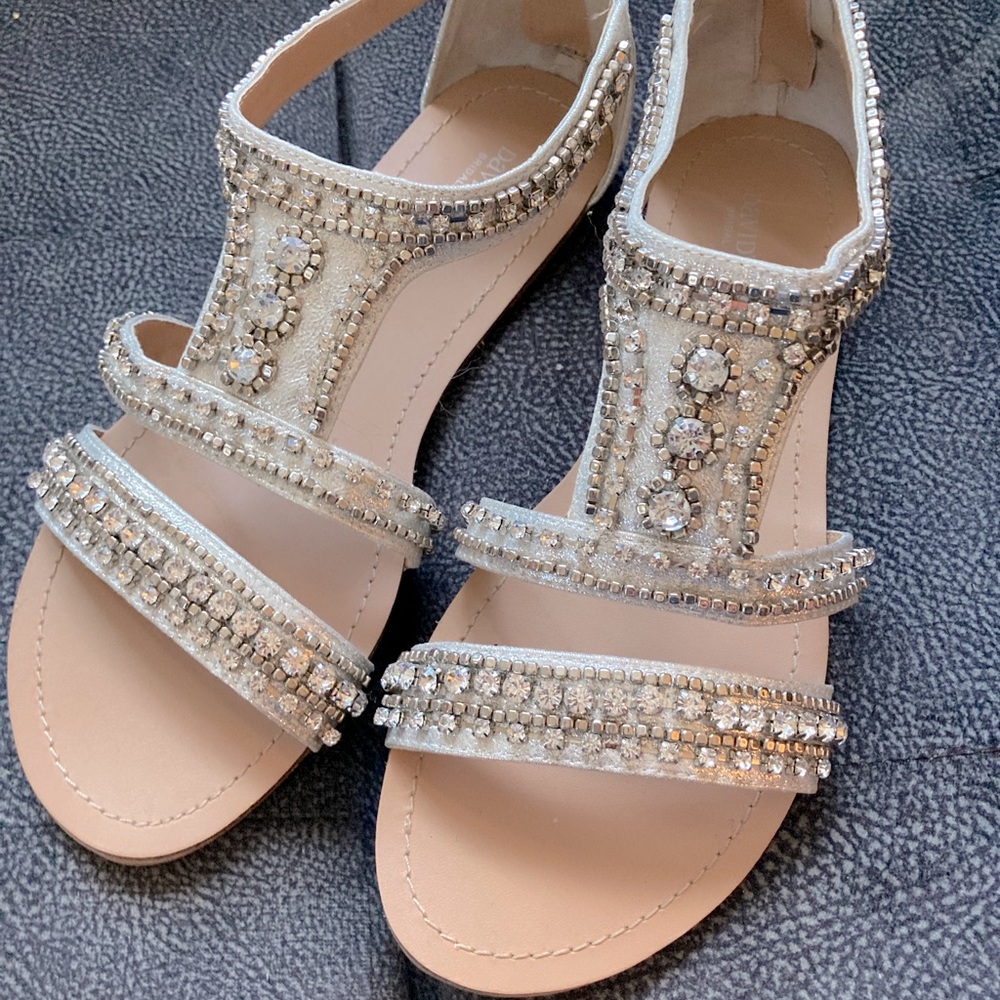 David's Bridal Rhinestone Sandals